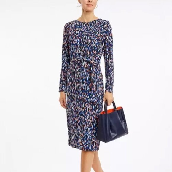 Hugo Boss Dresses & Skirts - BOSS HUGO BOSS dress SIZE 8 colorful BUTTONED CUFFS MADE in PORTUGAL **STUNNING*